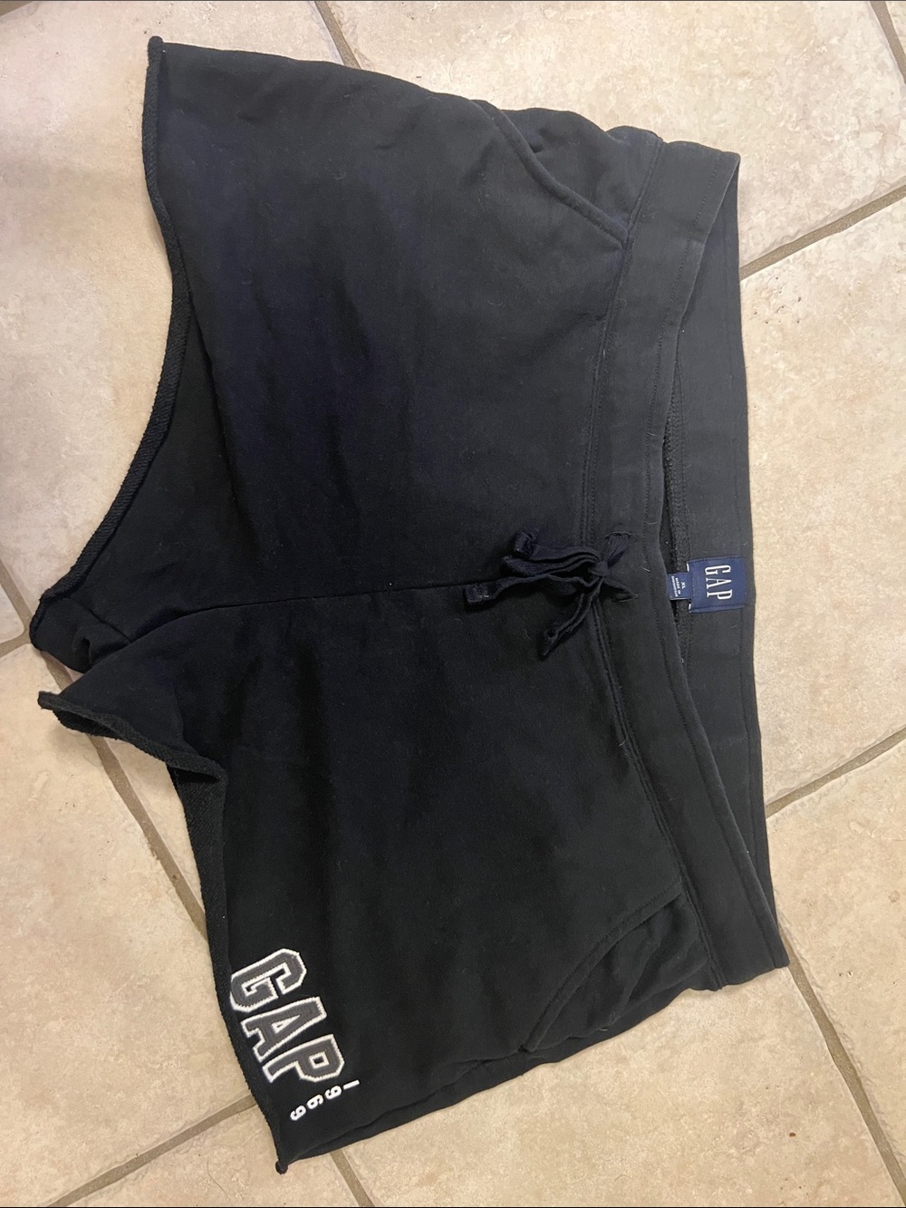 GAP Black Athletic Lounge Shorts with Logo